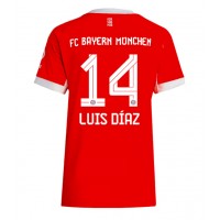 Stroje piłkarskie Bayern Munich Luis Diaz #14 Koszulka Podstawowej dla damskie 2025-26 Krótki Rękaw
